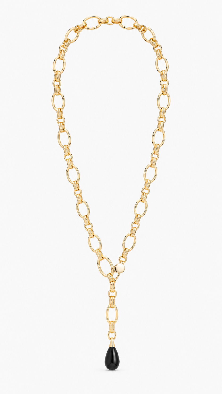 Nora Chain Necklace Black Onyx