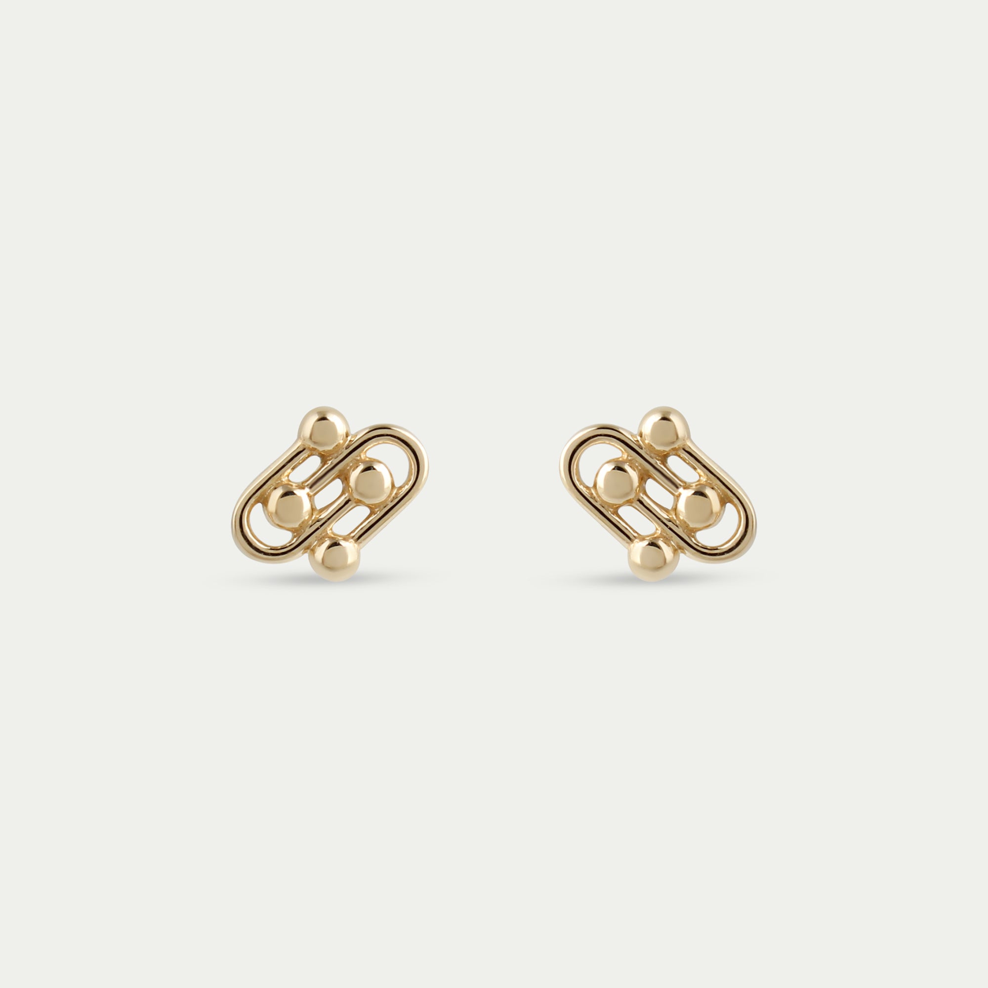 Petite Damia Stud Earrings 14k Gold