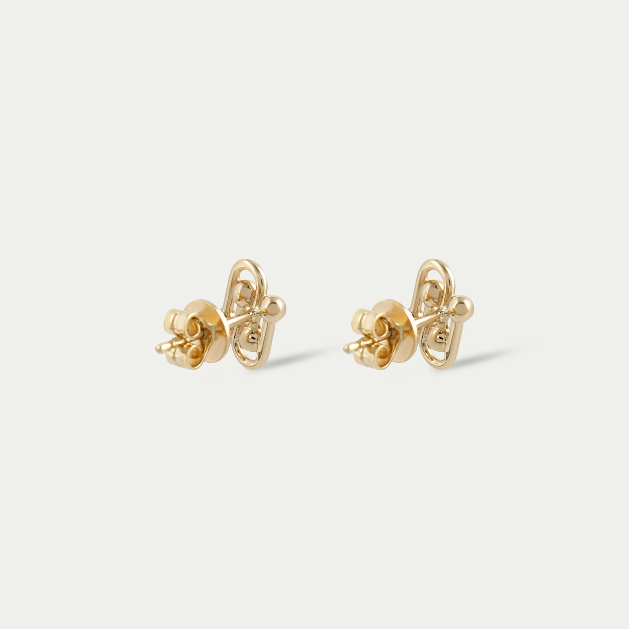 Petite Damia Stud Earrings 14k Gold