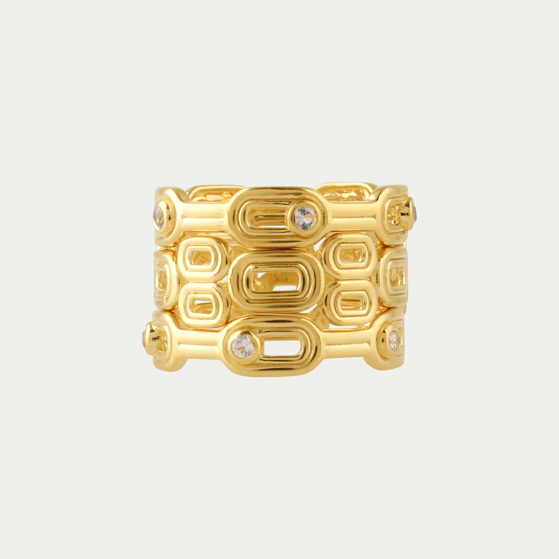 Silvana Link Rings - Topaz