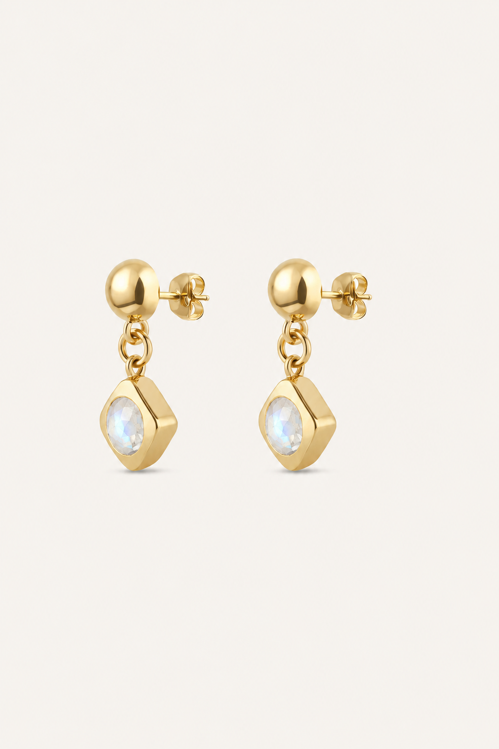 Lela Drop Earrings - Moonstone