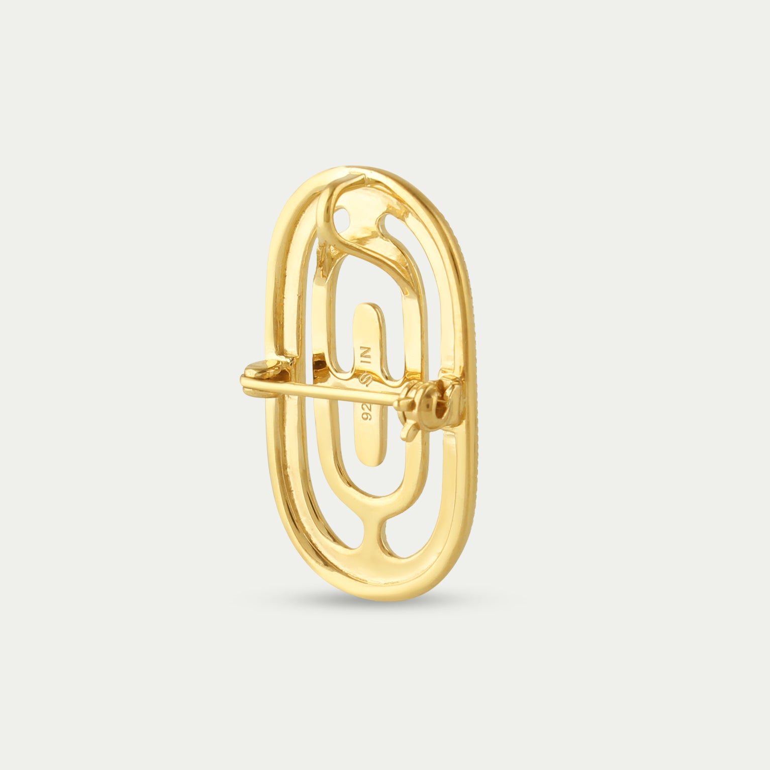 Petite Eva Brooch/Pendant - Gold