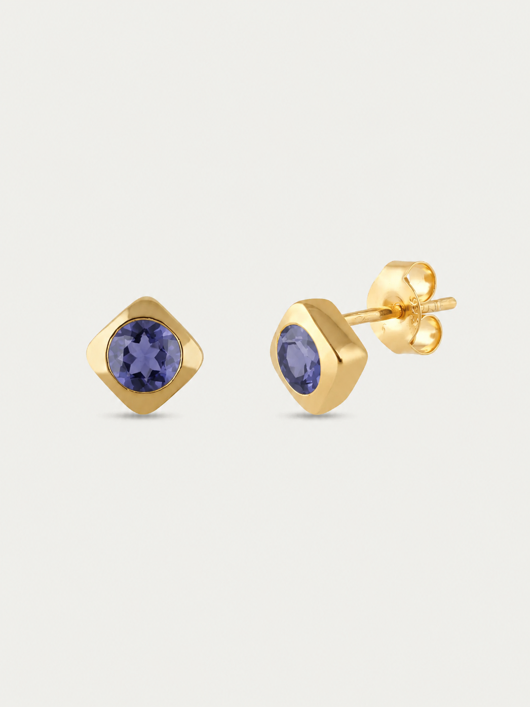 Deco Studs Gold - Lolite