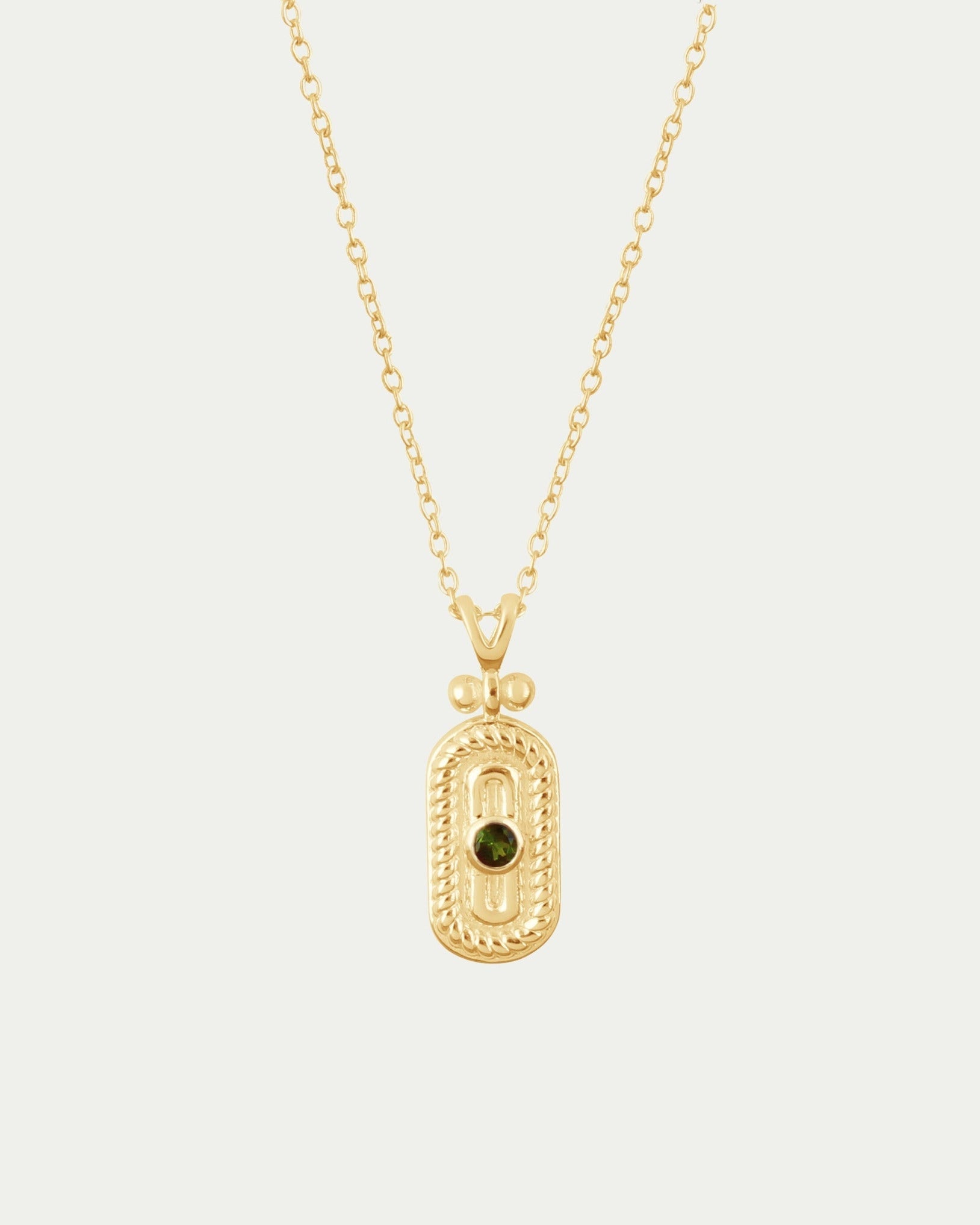 Greta Pendant - Green Tourmaline