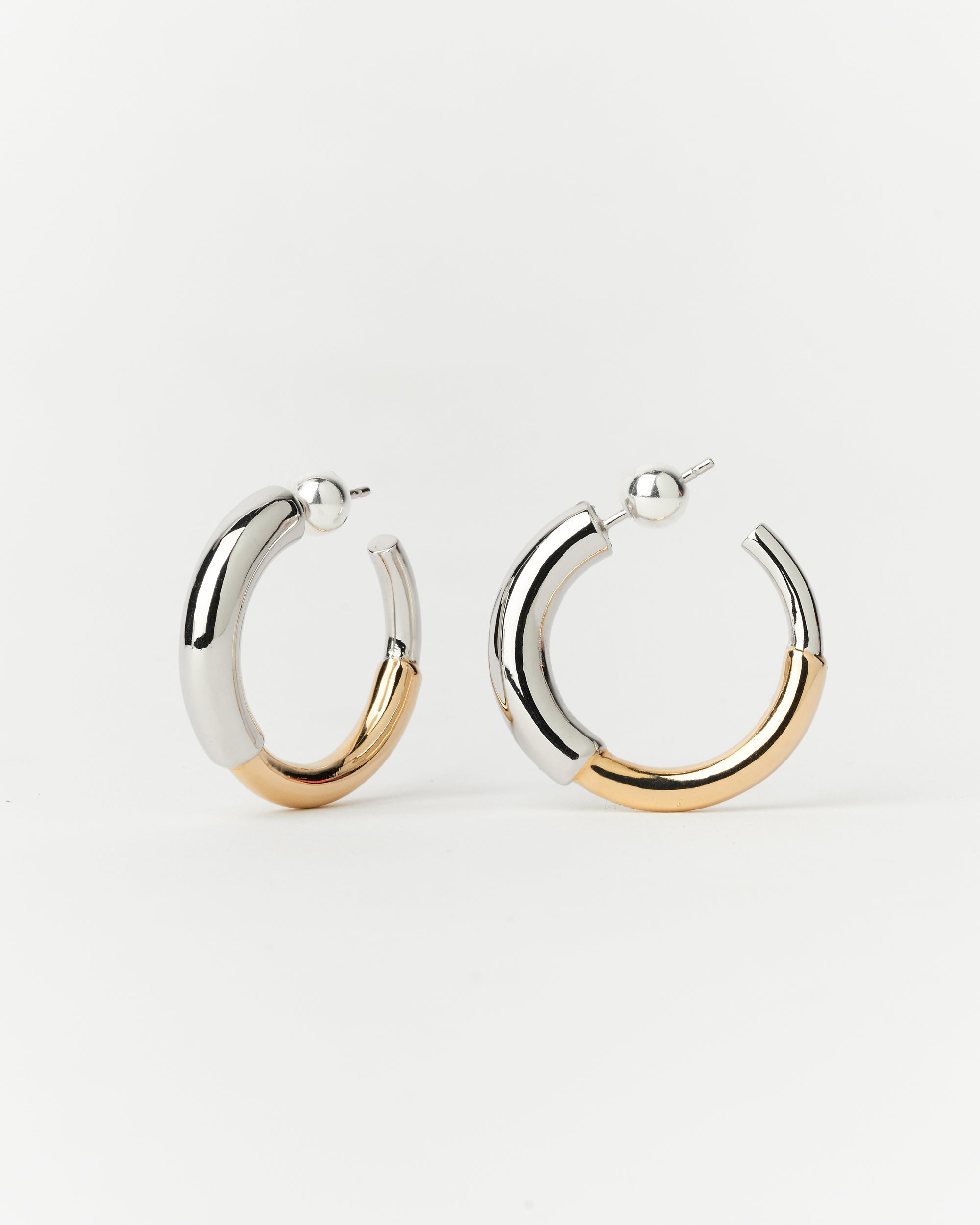 Two-tone Maggie Hoops