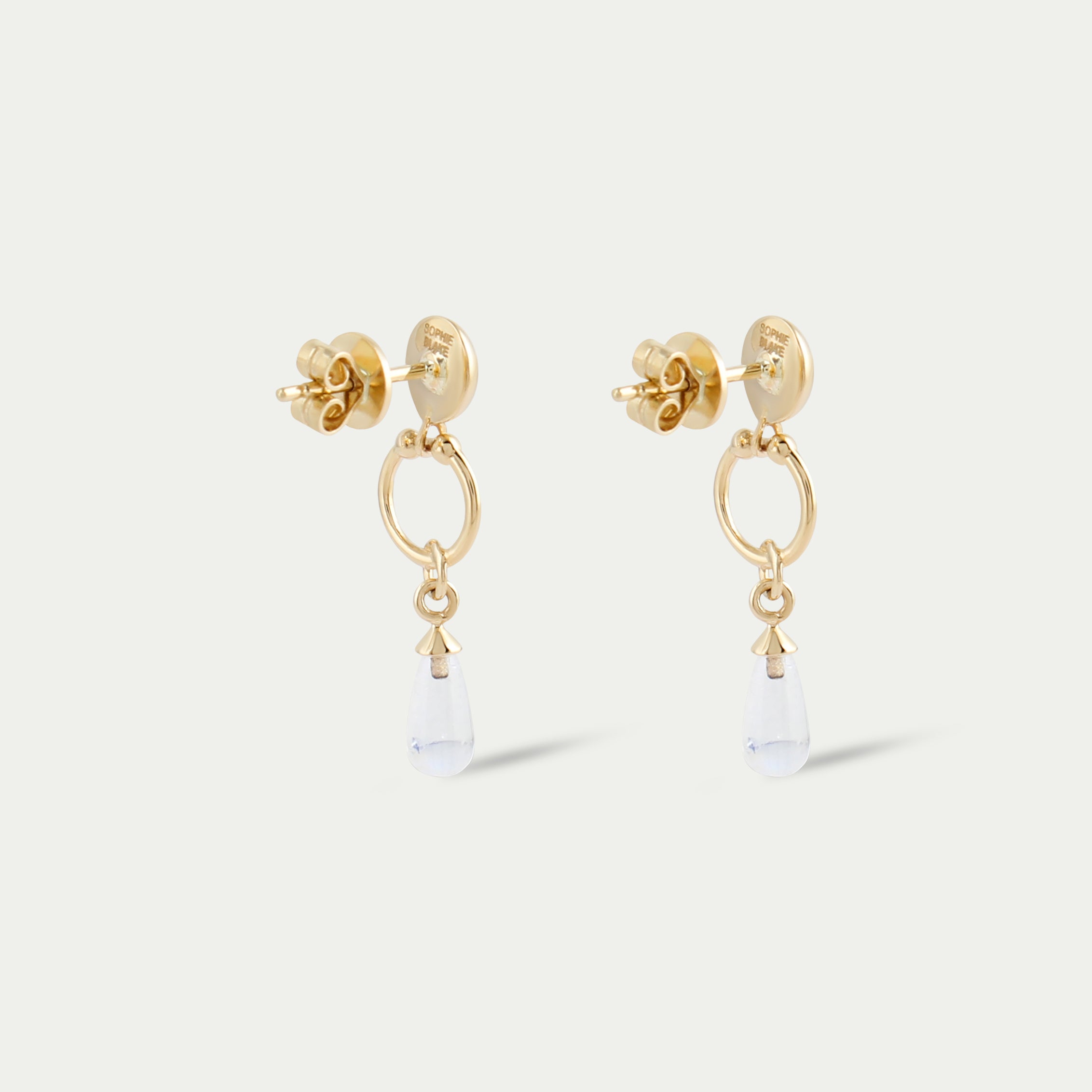 Claire moonstone earrings - 14k Gold