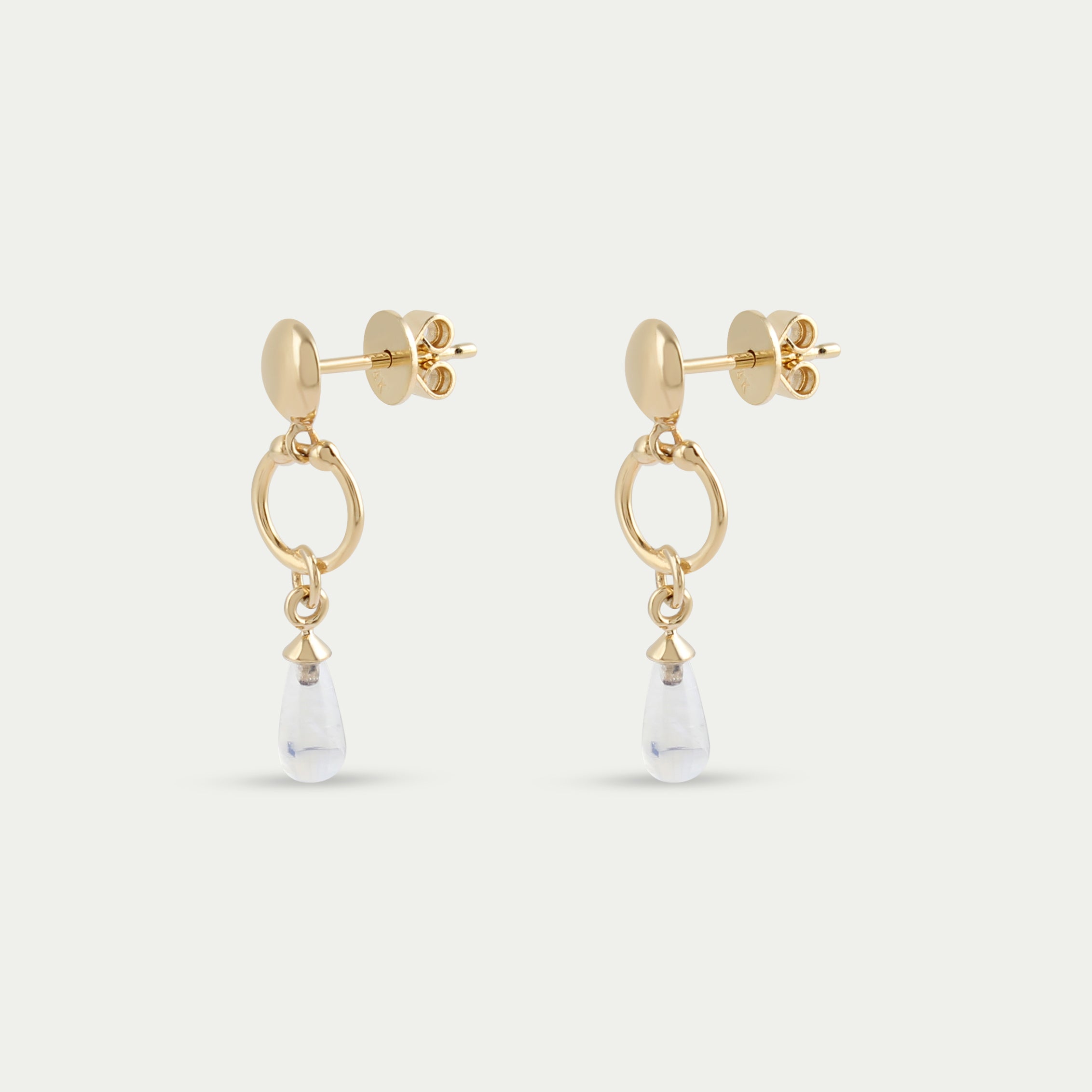 Claire moonstone earrings - 14k Gold