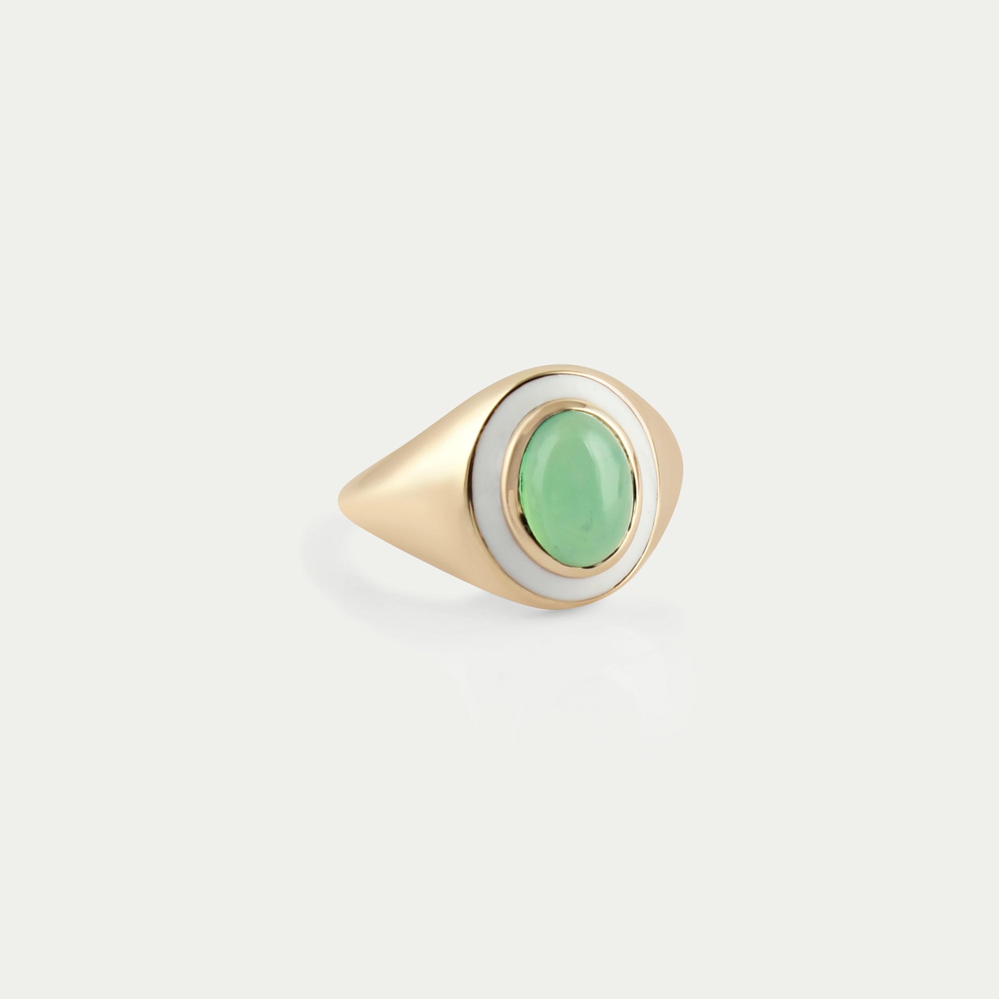 Sophie Blake Jewelry Nhu Ring Chrysoprase 14kgold