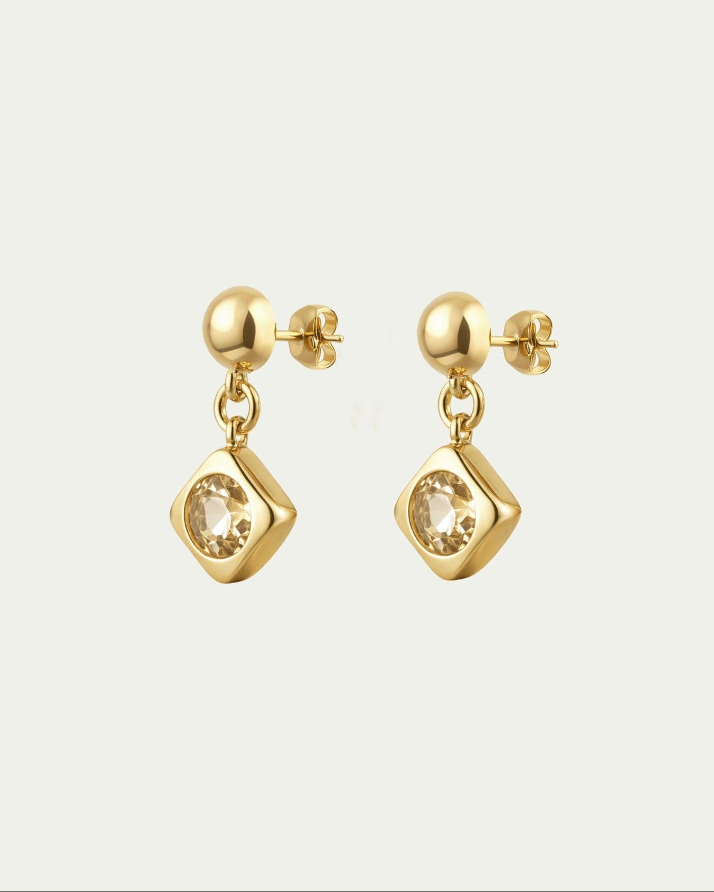 Lela Drop Earrings - Citrine