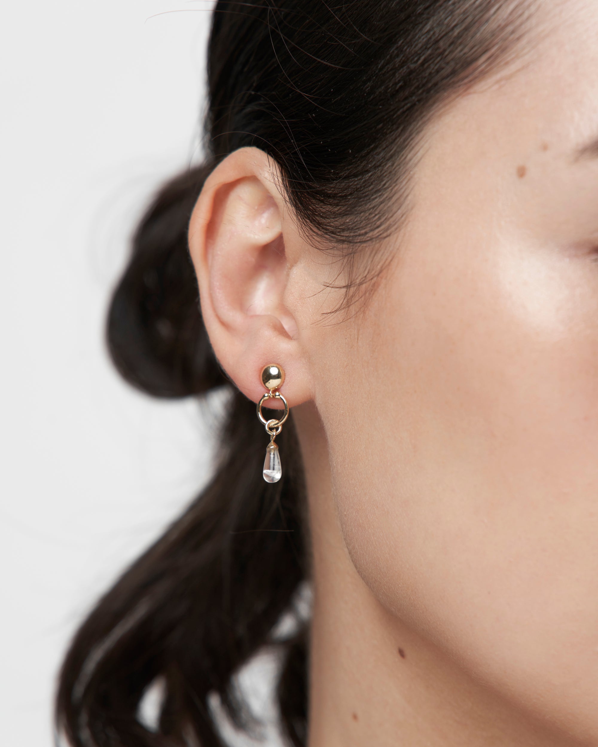 Claire moonstone earrings - 14k Gold