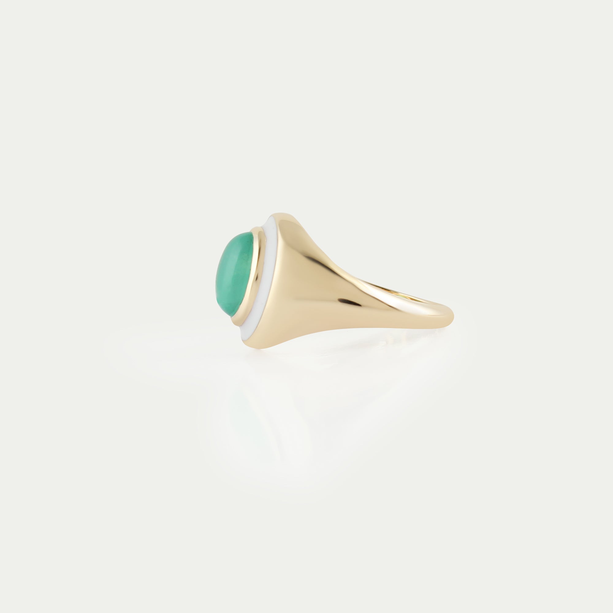 Sophie Blake Jewelry Nhu Ring Chrysoprase 14kgold