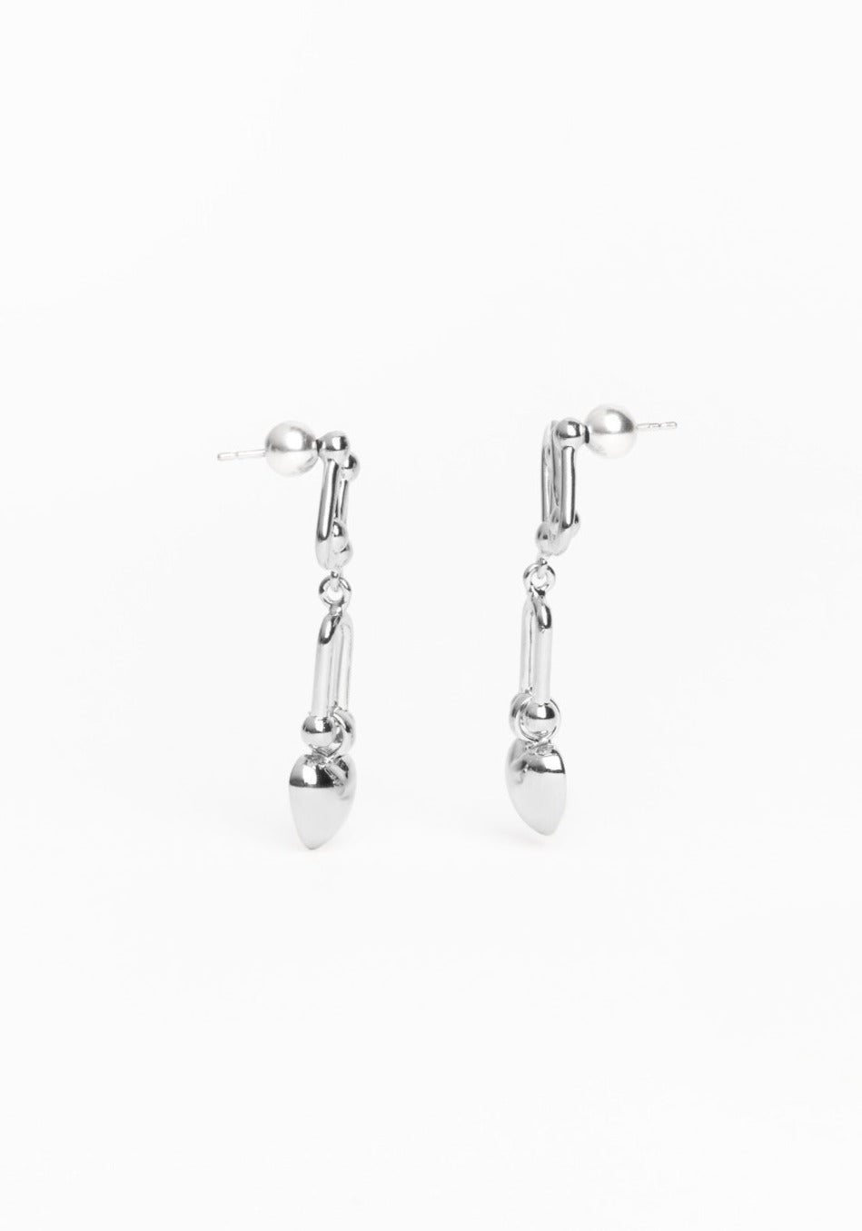 Damia Heart Earrings Silver