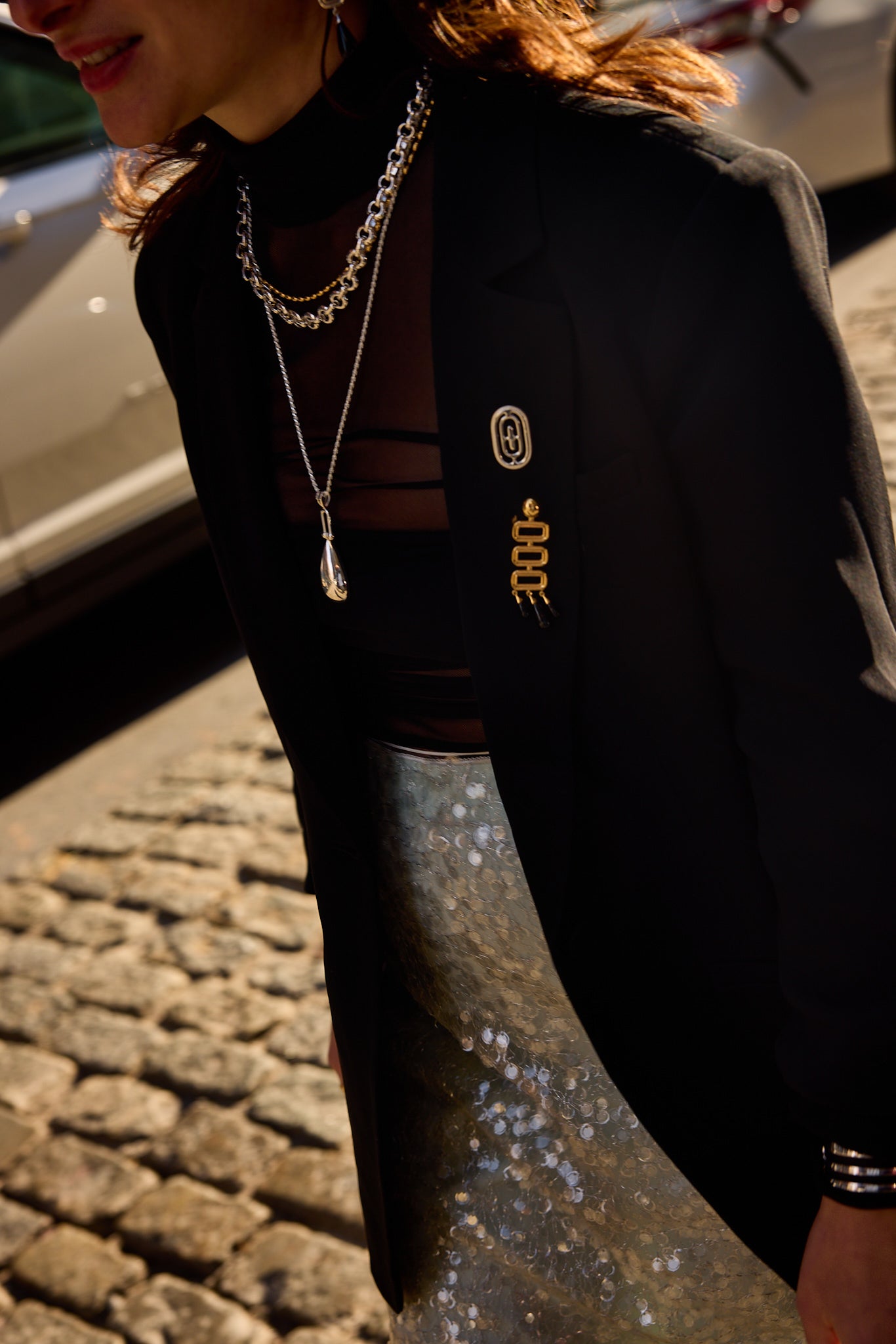 Petite Eva Brooch/Pendant - Gold