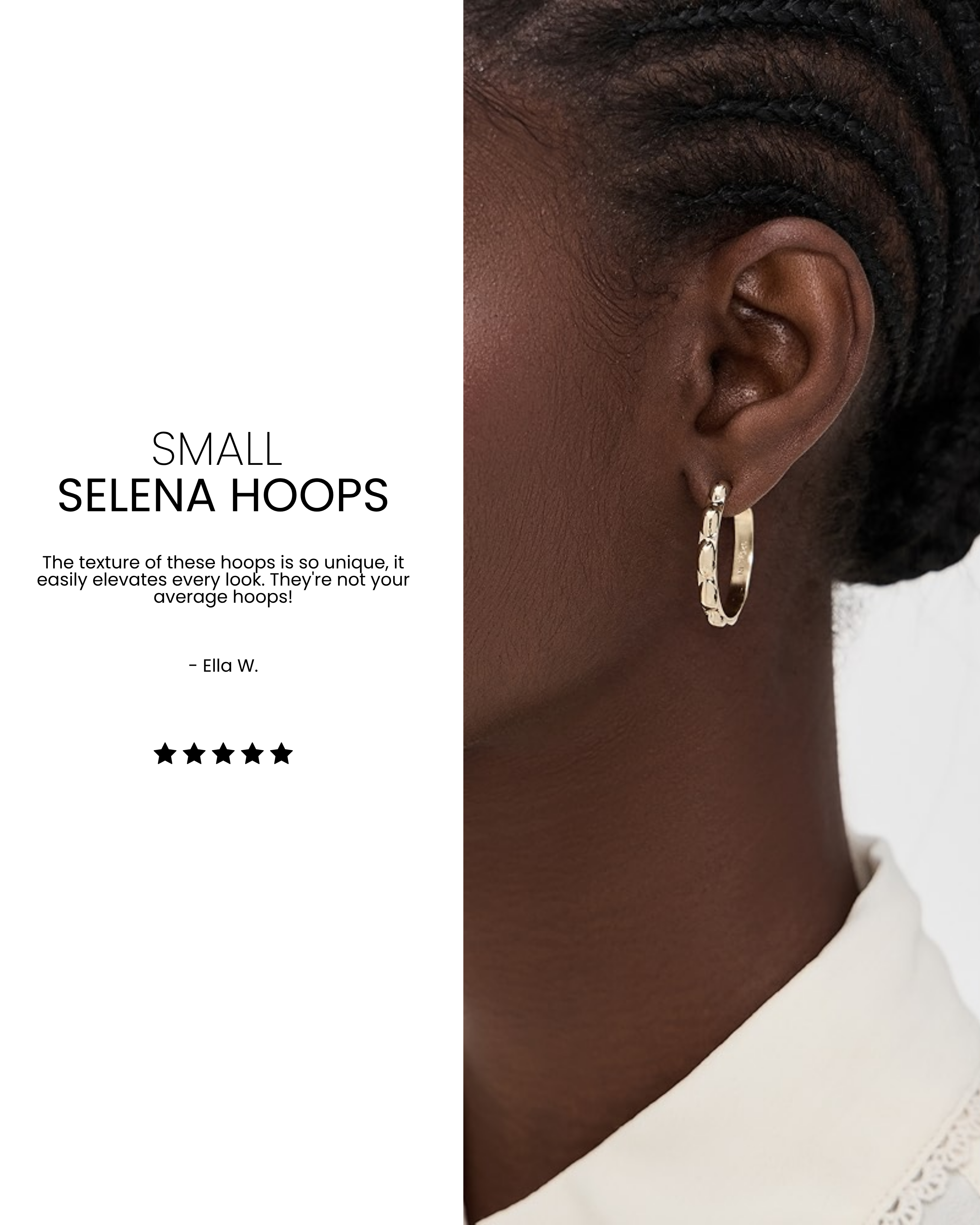 Small Selena Hoops