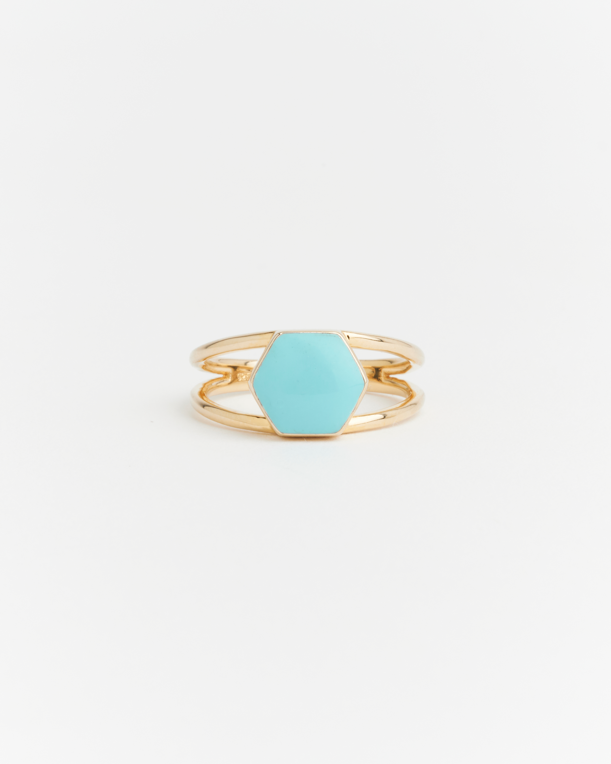 Elodie Ring Azure Blue Enamel