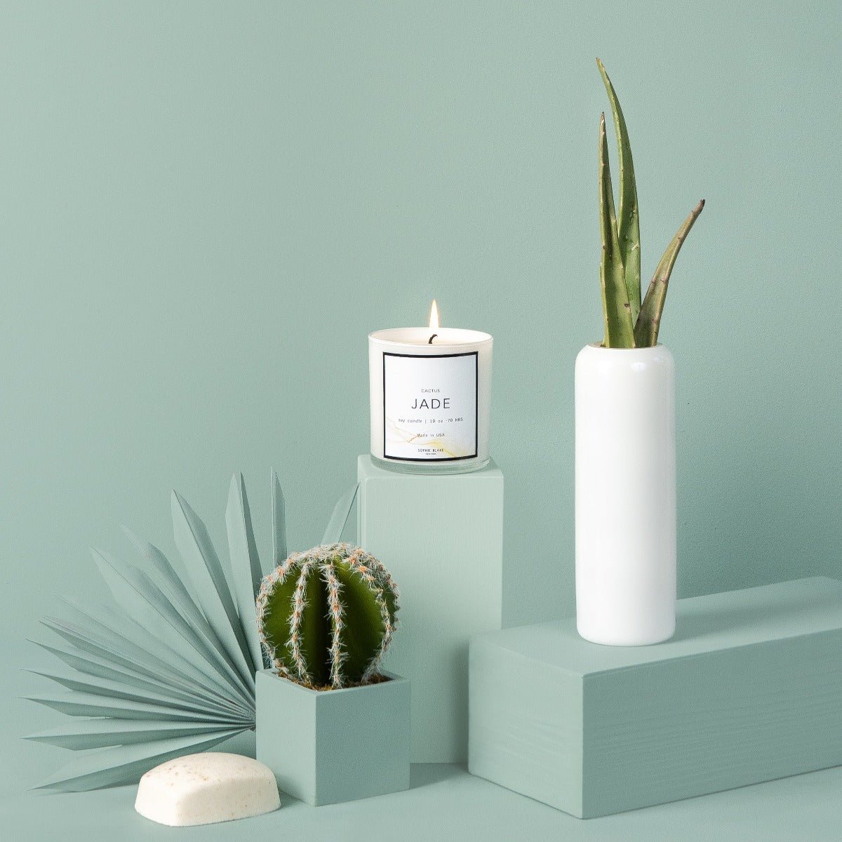 Cactus Jade - 10 oz Soy Candle - SOPHIE BLAKE NY