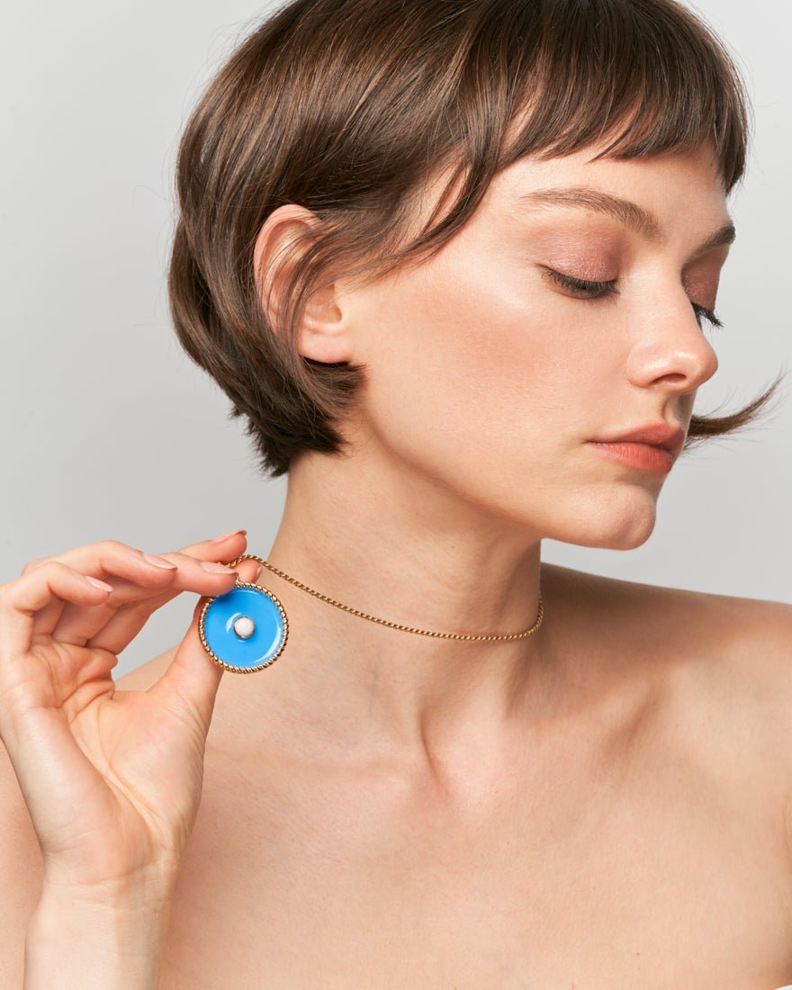 Ella Pendant Bijoux Blue -925 Sterling Silver - SOPHIE BLAKE NY