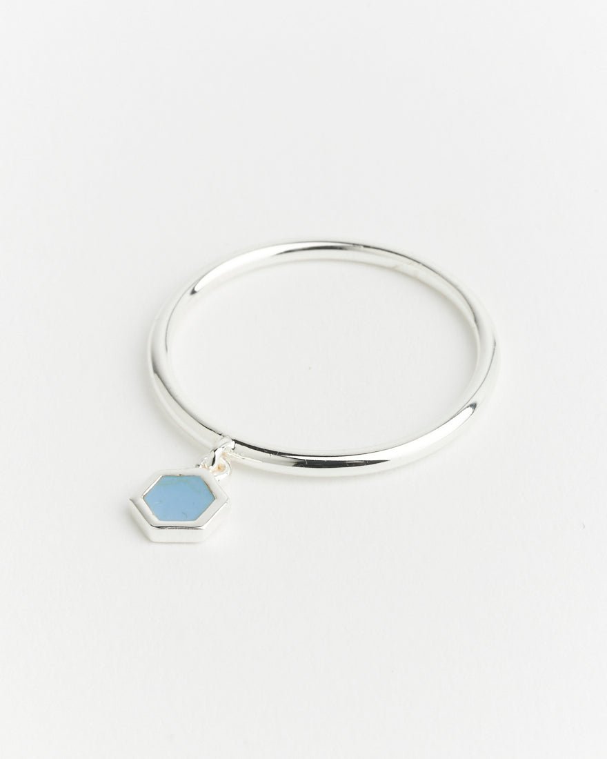 Ellie Ring Azure Blue Enamel - 925 Silver - SOPHIE BLAKE NY