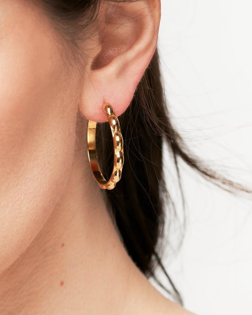 Large Selena Hoops - 14K Gold - SOPHIE BLAKE NY