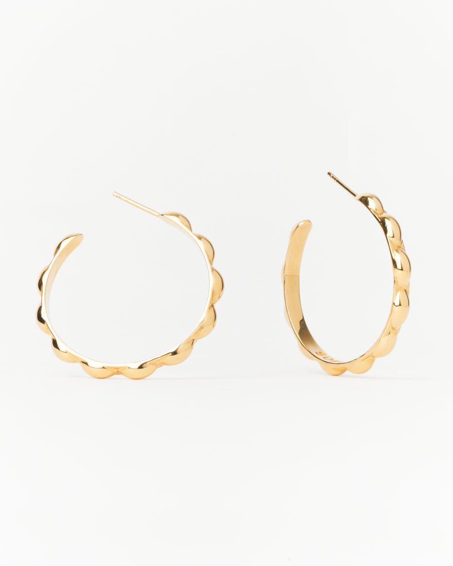 Large Selena Hoops - 14K Gold - SOPHIE BLAKE NY