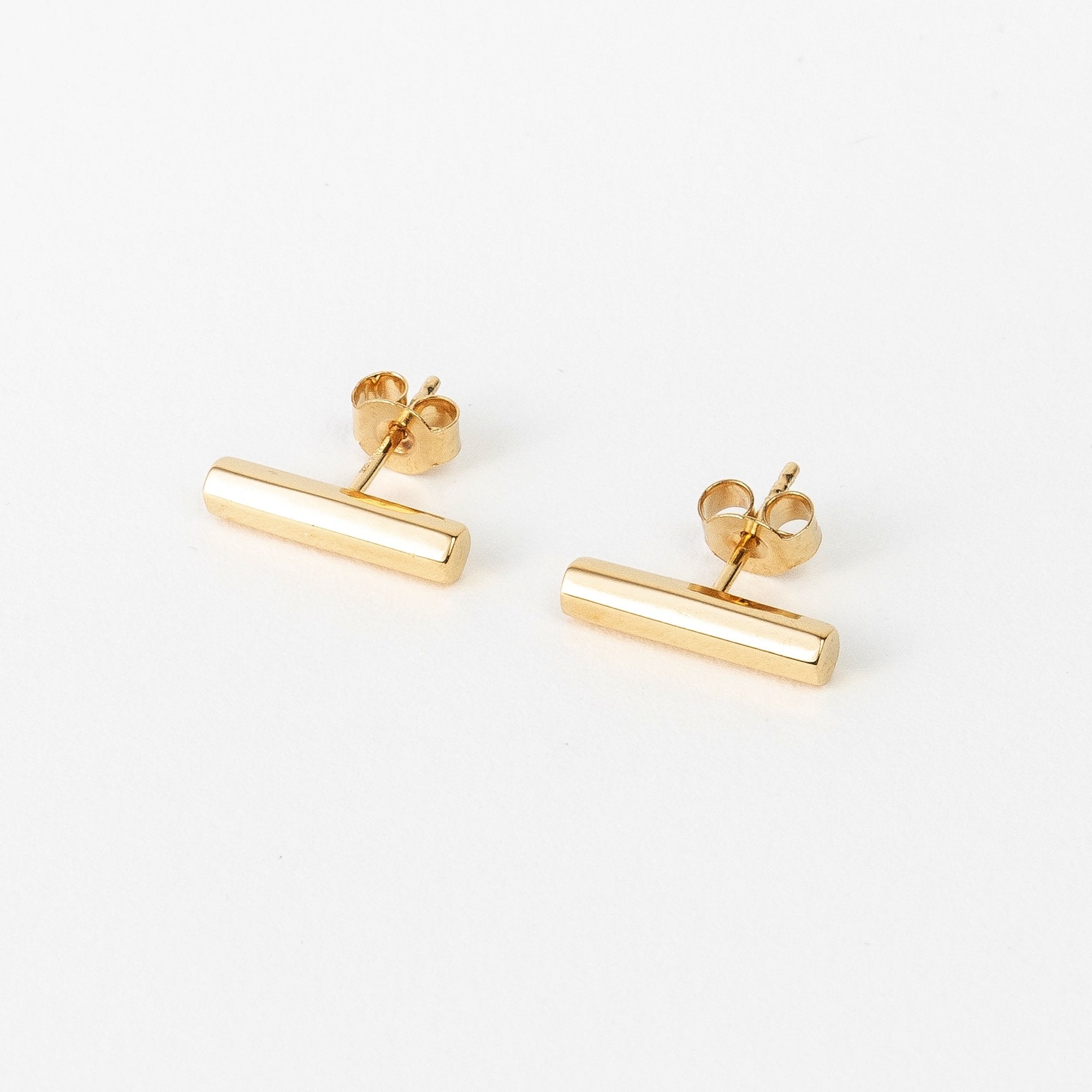 Lisa Bar Studs - 925 Sterling Silver/ 14k Gold Plating - SOPHIE BLAKE NY