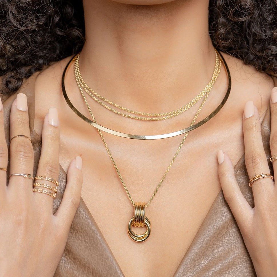 Sierra Wire Choker - 925 Sterling Silver/14k Gold Plate - SOPHIE BLAKE NY