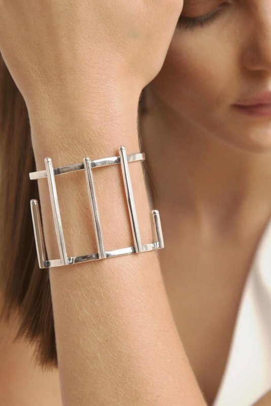 Stella Cuff - Silver - SOPHIE BLAKE NY