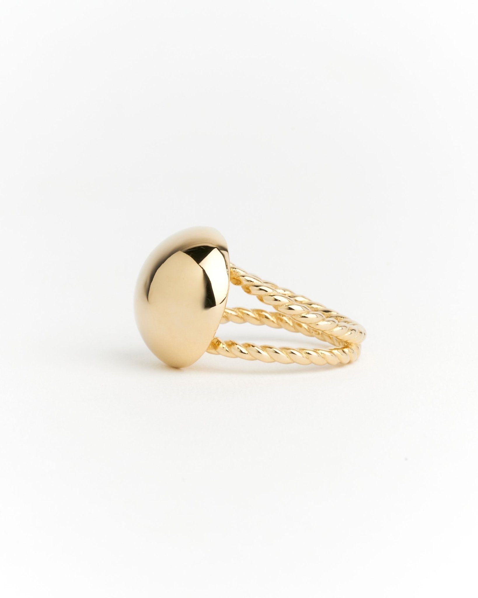 Zoe Dome Ring - 925 Silver/14k Gold Plate - SOPHIE BLAKE NY