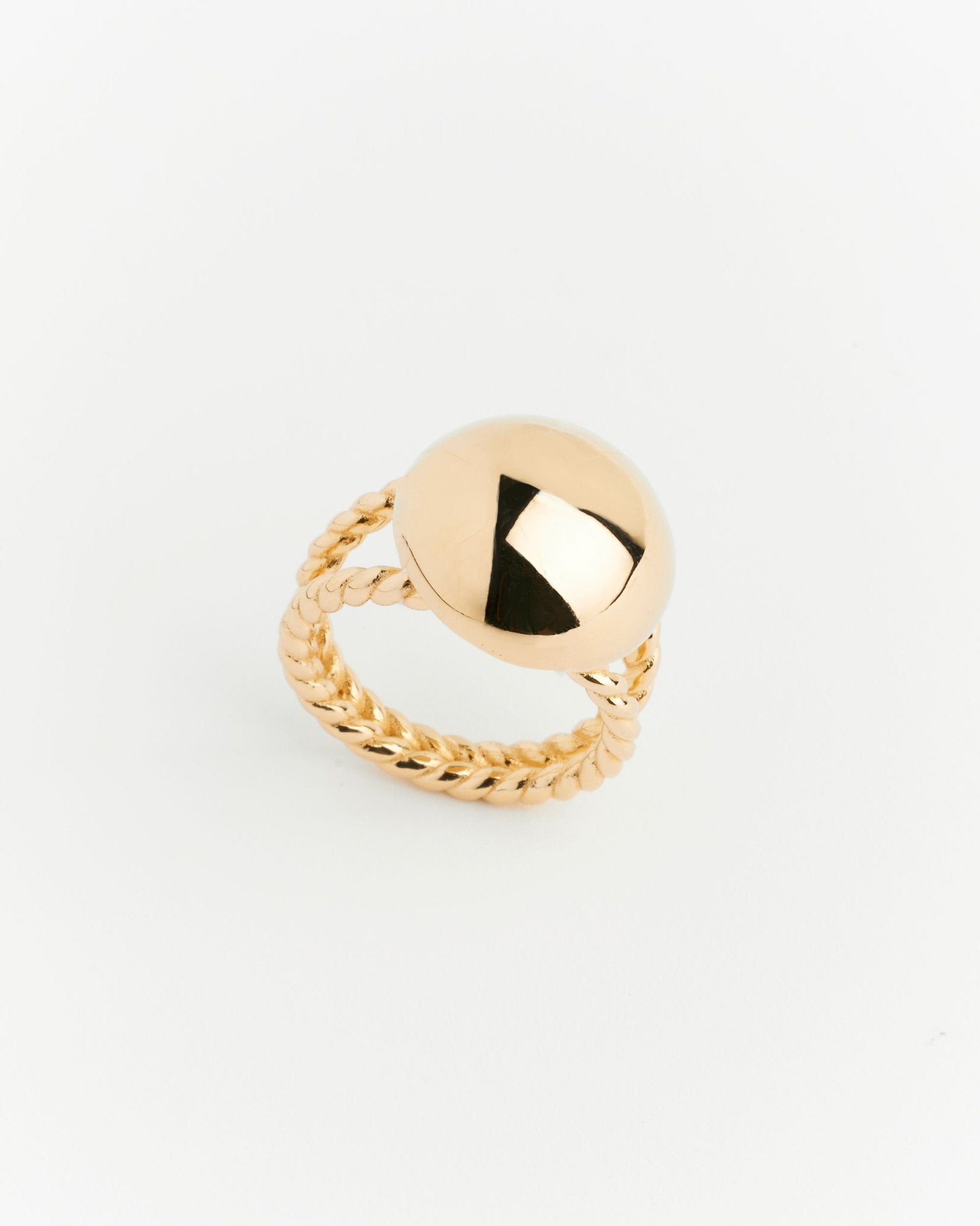 Zoe Dome Ring - 925 Silver/14k Gold Plate - SOPHIE BLAKE NY