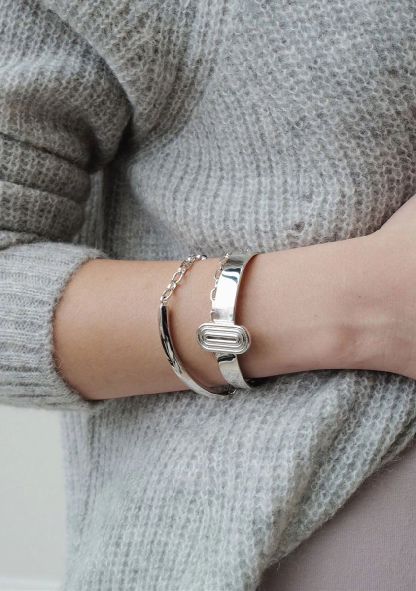 Zoe Mini Cuff - Rhodium - SOPHIE BLAKE NY
